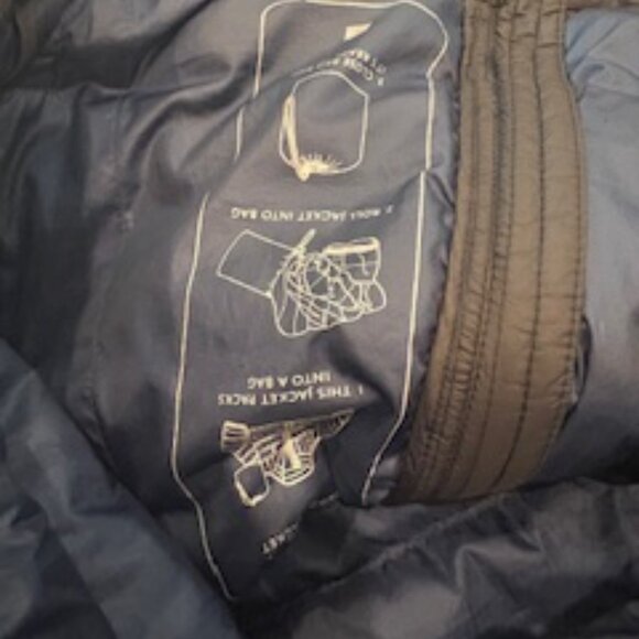 Like New Tommy Hilfiger Men's Real Down Insulated Packable Puffer Black Jacket M - Picture 8 of 13